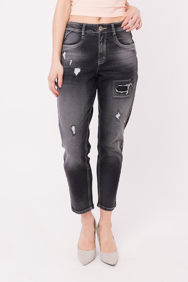 JEANS PARCHES AMALIA MUJER