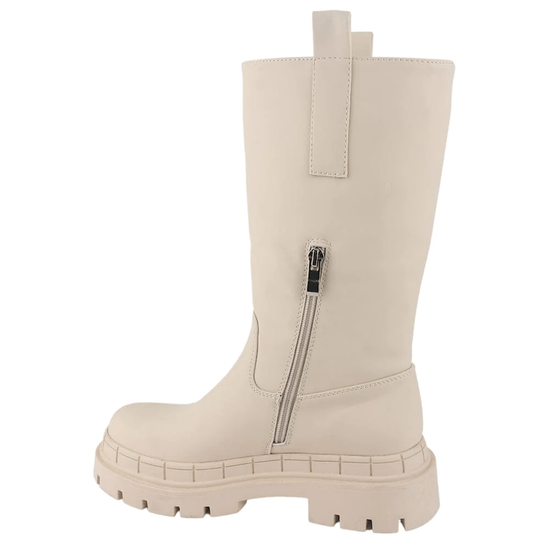 Bota Chalada Mujer Gummy Beige Moda DOLLY Dolly