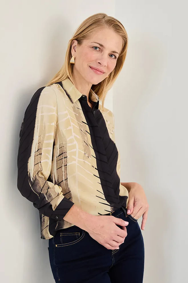 Blusa fantasia mujer ma griffe Dolly