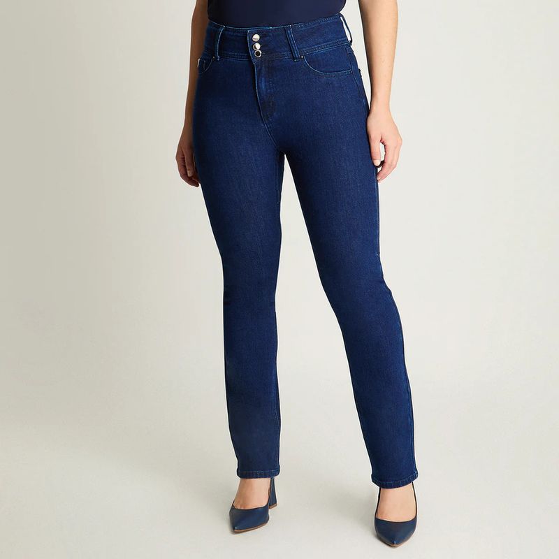 Jeans recto pretina ancha botones ldp Dolly