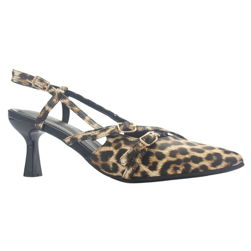 Zapato abierto leopardo chalada Dolly