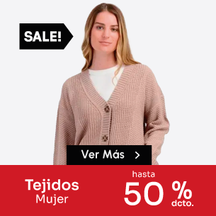 tejidos mujer 50%dcto